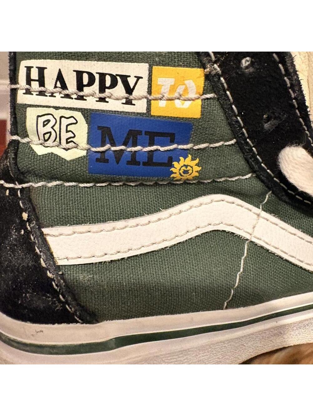 Vans Kid's Green and Multi Trainer